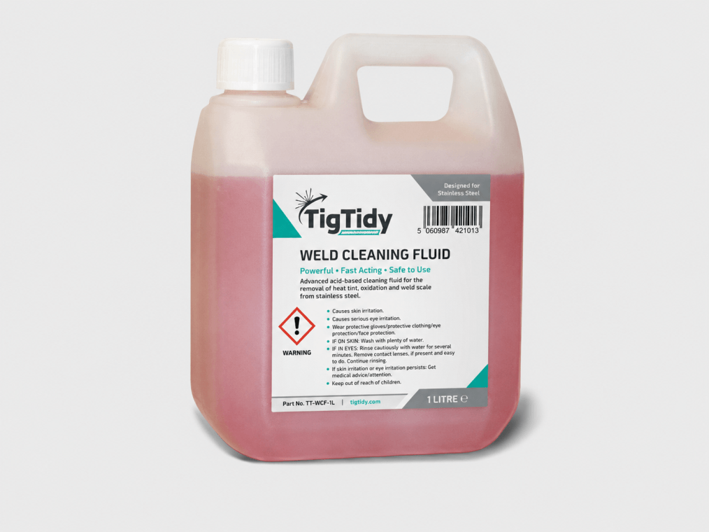 TigTidy weld cleaning fluid for stainless steel weld cleaning