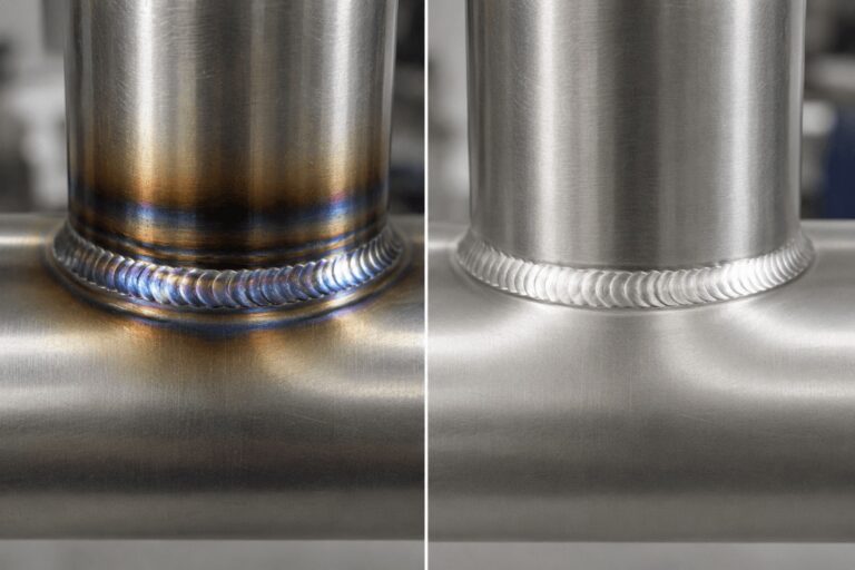 How to remove heat tint from stainless steel welds